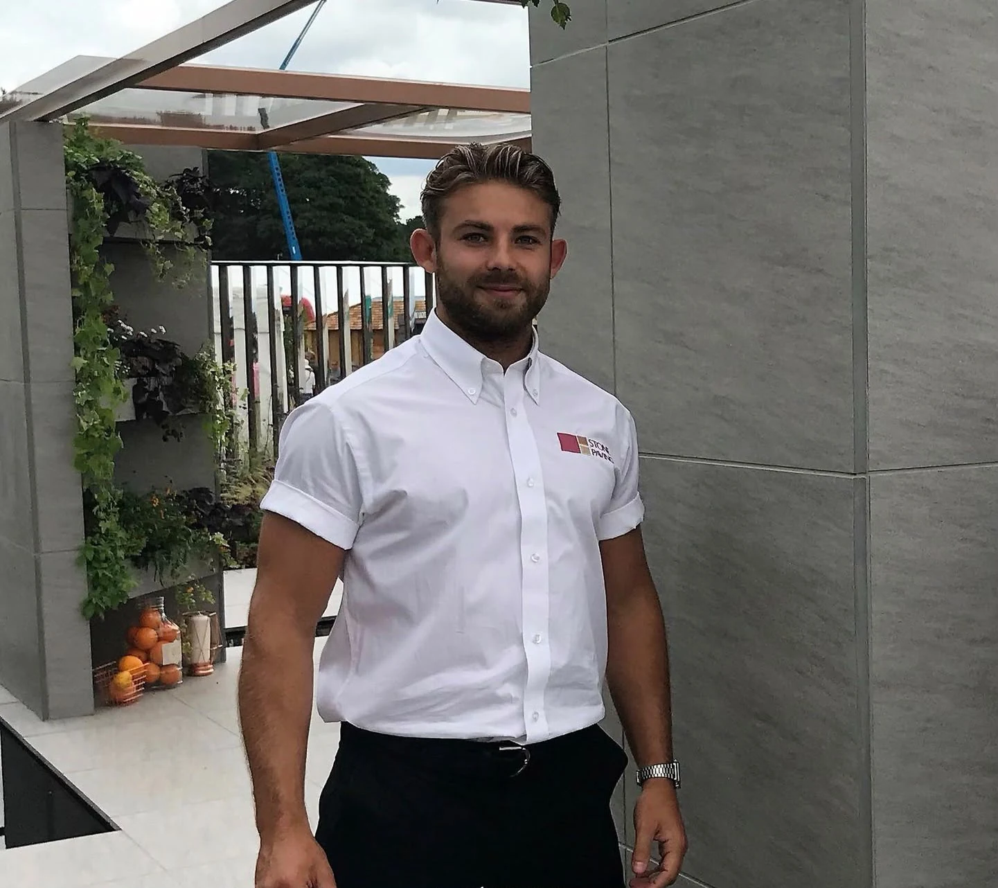 Lee during his years working in the paving industry